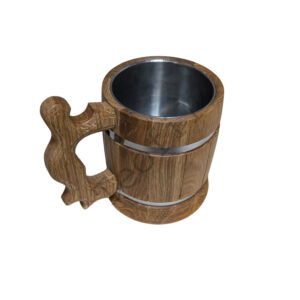 Kufel z metalową opaską