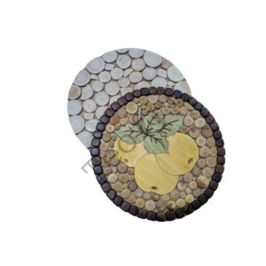 Podstawki dwustronne okrągłe z rysunkiem